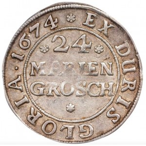 Реверс монеты Герцогство Брауншвейг, 24 мариенгроша, 1674