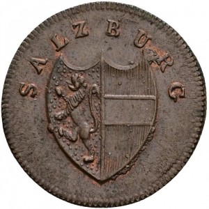 Аверс монеты Архиепископство Зальцбургское, 1 пфенниг, 1802