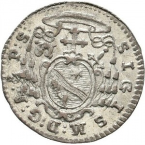 Аверс монеты Архиепископство Зальцбургское, 1 крейцер, 1754-1759