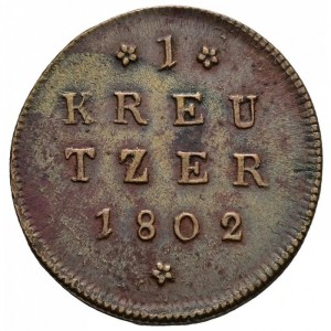 Реверс монеты Архиепископство Зальцбургское, 1 крейцер, 1802