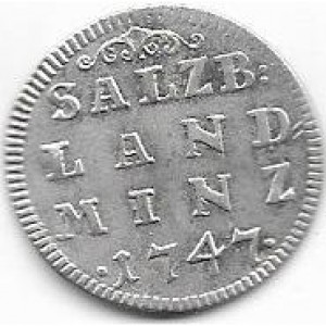 Реверс монеты Архиепископство Зальцбургское, 4 крейцера, 1747-1750