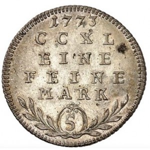 Реверс монеты Архиепископство Зальцбургское, 5 крейцеров, 1773-1784