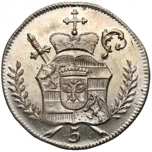 Аверс монеты Архиепископство Зальцбургское, 5 крейцеров, 1793-1802