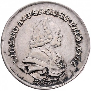 Аверс монеты Архиепископство Зальцбургское, ¼ талера, 1766