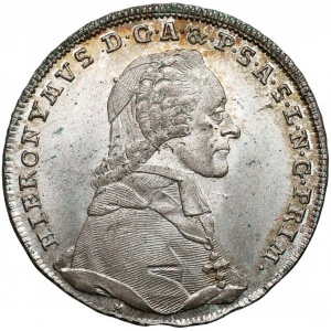 Аверс монеты Архиепископство Зальцбургское, 20 крейцеров, 1774-1786