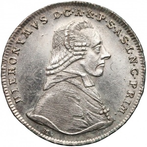 Аверс монеты Архиепископство Зальцбургское, 20 крейцеров, 1787-1803