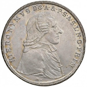 Аверс монеты Архиепископство Зальцбургское, ½ талера, 1787-1802