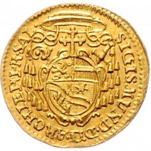 Аверс монеты Архиепископство Зальцбургское, ¼ дуката, 1753