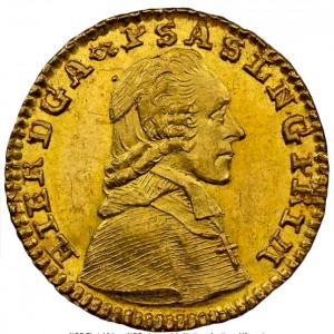 Аверс монеты Архиепископство Зальцбургское, ¼ дуката, 1776-1782