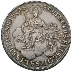 Реверс монеты Архиепископство Зальцбургское, 1 талер, 1759