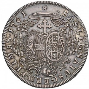 Реверс монеты Архиепископство Зальцбургское, 1 талер, 1761