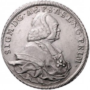 Аверс монеты Архиепископство Зальцбургское, 1 талер, 1765