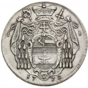 Реверс монеты Архиепископство Зальцбургское, 1 талер, 1772