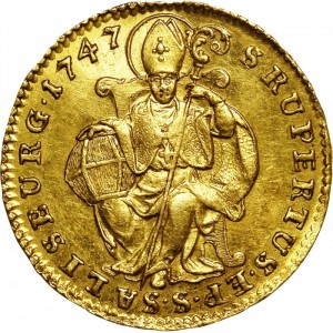 Реверс монеты Архиепископство Зальцбургское, 1 дукат, 1747-1752