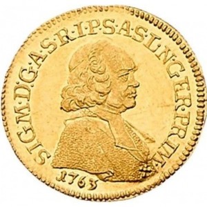 Аверс монеты Архиепископство Зальцбургское, 1 дукат, 1762-1763