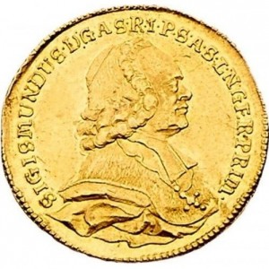 Аверс монеты Архиепископство Зальцбургское, 2 дуката, 1764