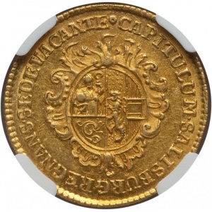 Аверс монеты Архиепископство Зальцбургское, 1 дукат, 1772, Вакантный престол