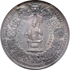 Аверс монеты Архиепископство Зальцбургское, 2½ талера, 1772, Вакантный престол