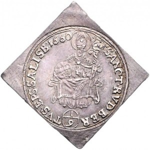 Реверс монеты Архиепископство Зальцбургское, ⅑ талера, 1656-1666, Клиппа