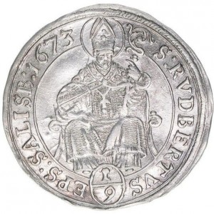Реверс монеты Архиепископство Зальцбургское, ⅑ талера, 1673
