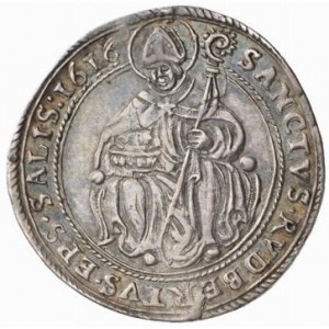 Реверс монеты Архиепископство Зальцбургское, ⅛ талера, 1612-1616