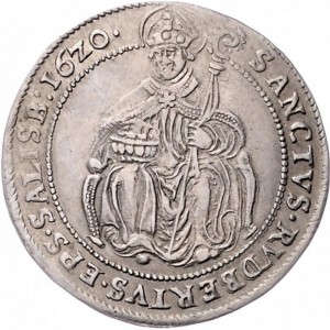 Реверс монеты Архиепископство Зальцбургское, ⅛ талера, 1620-1624