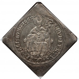 Реверс монеты Архиепископство Зальцбургское, ⅙ талера, 1669-1679