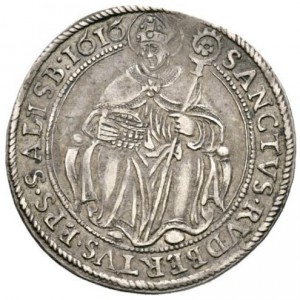 Реверс монеты Архиепископство Зальцбургское, ¼ талера, 1614-1616