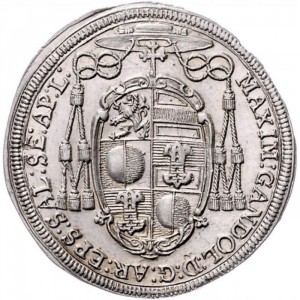 Аверс монеты Архиепископство Зальцбургское, ¼ талера, 1669-1675