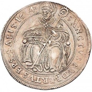 Реверс монеты Архиепископство Зальцбургское, ½ талера, 1614-1617