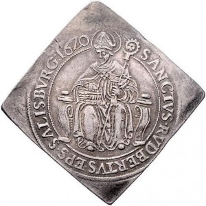 Реверс монеты Архиепископство Зальцбургское, ½ талера, 1620-1622