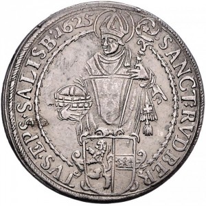 Реверс монеты Архиепископство Зальцбургское, ½ талера, 1624-1627