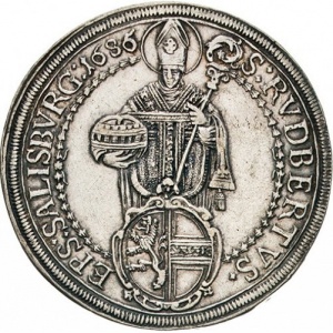 Реверс монеты Архиепископство Зальцбургское, 1 талер, 1668-1686