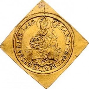 Реверс монеты Архиепископство Зальцбургское, 2 дуката, 1624-1651