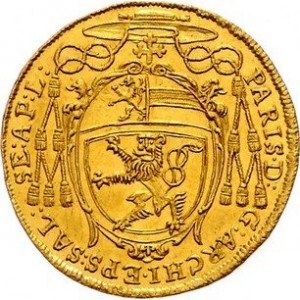 Аверс монеты Архиепископство Зальцбургское, 2 дуката, 1628-1648