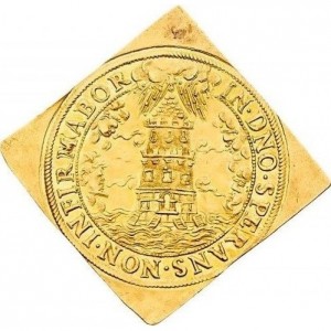 Реверс монеты Архиепископство Зальцбургское, 3 дуката, 1612