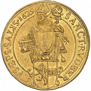 Реверс монеты Архиепископство Зальцбургское, 4 дуката, 1624-1638