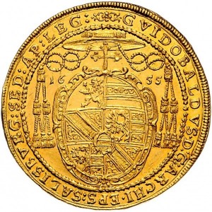 Аверс монеты Архиепископство Зальцбургское, 5 дукатов, 1655