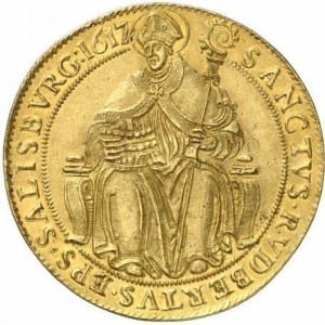 Аверс монеты Архиепископство Зальцбургское, 6 дукатов, 1617