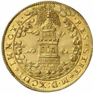 Реверс монеты Архиепископство Зальцбургское, 6 дукатов, 1617