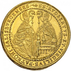 Реверс монеты Архиепископство Зальцбургское, 6 дукатов, 1668