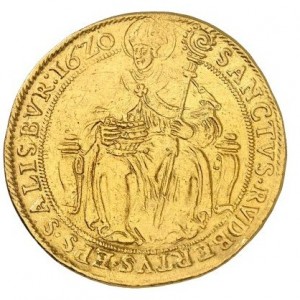 Реверс монеты Архиепископство Зальцбургское, 8 дукатов, 1620