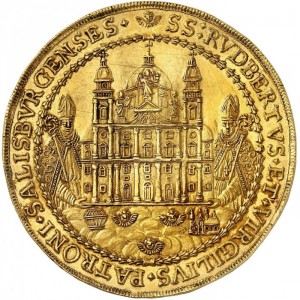 Реверс монеты Архиепископство Зальцбургское, 8 дукатов, 1654