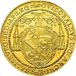 Аверс монеты Архиепископство Зальцбургское, 12 дукатов, 1654