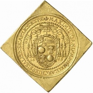 Аверс монеты Архиепископство Зальцбургское, 25 дукатов, 1668
