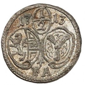 Аверс монеты Архиепископство Зальцбургское, ½ крейцера, 1709-1727, Односторонняя монета