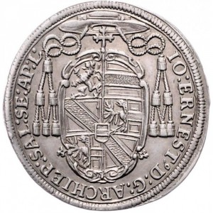 Аверс монеты Архиепископство Зальцбургское, ¼ талера, 1694, Герб на аверсе