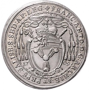 Аверс монеты Архиепископство Зальцбургское, ½ талера, 1709