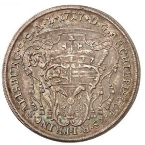 Реверс монеты Архиепископство Зальцбургское, ½ талера, 1715-1717, Большой бюст Франца Антона на аверсе без звезды