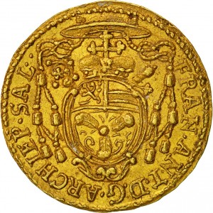 Аверс монеты Архиепископство Зальцбургское, ¼ дуката, 1709-1725